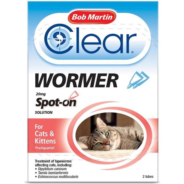 Bob Martin Cat and Kitten Spot On Dewormer 2 x 20mg