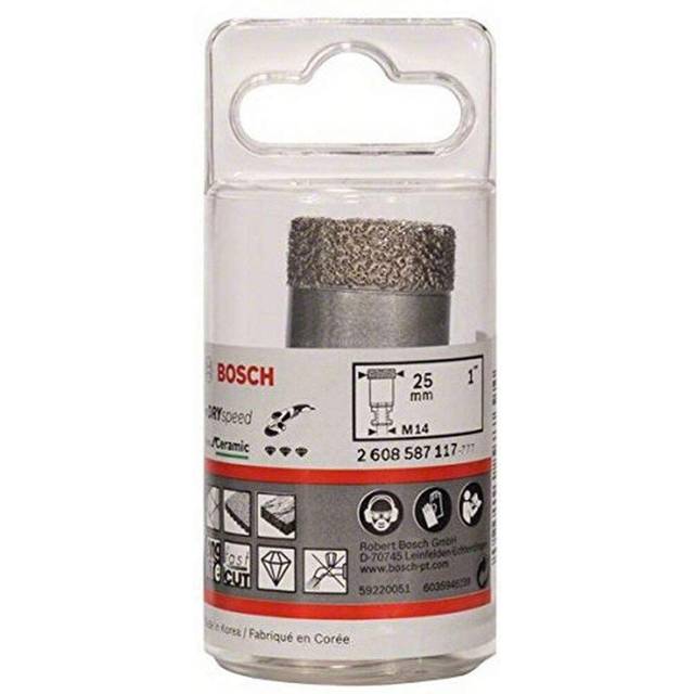 Bosch 2608587117 25mm Dryspeed Diamond Hole Cutter
