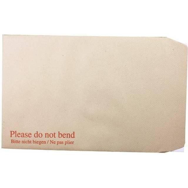 Q-Connect C4 Envelopes Board Back Peel and Seal 115gsm Manilla 125 Pk