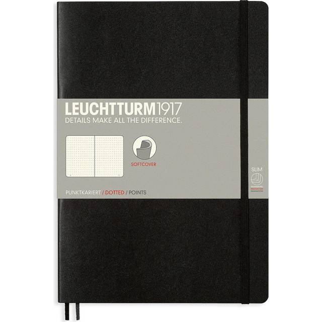 Leuchtturm1917 Notebook B5 Soft Cover Black Dotted