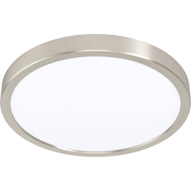 EGLO Fueva-Z Black Metal Round Smart Control Colour Changing LED Ceiling Light - 2.8 x 28.5 x 2.8cm