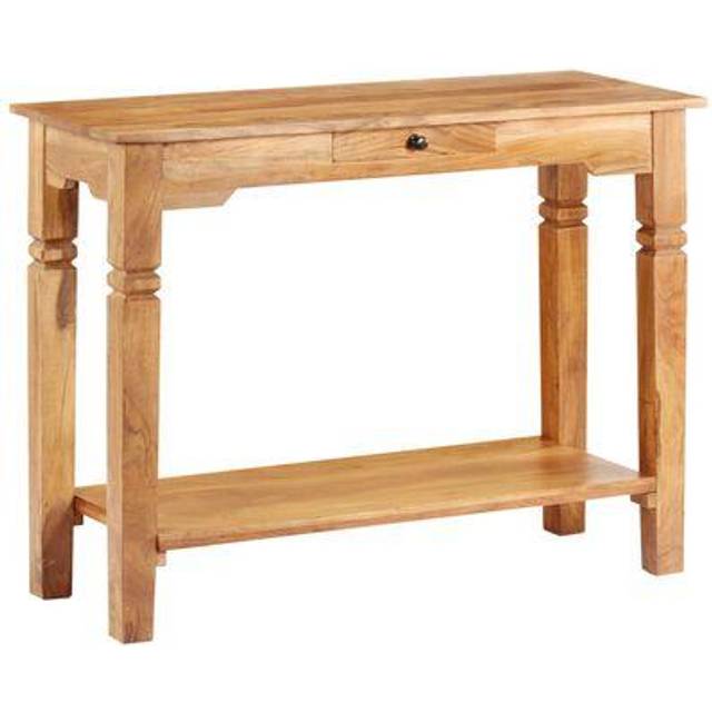 vidaXL Console Table 100x40x76 cm Solid Acacia Wood - Brown
