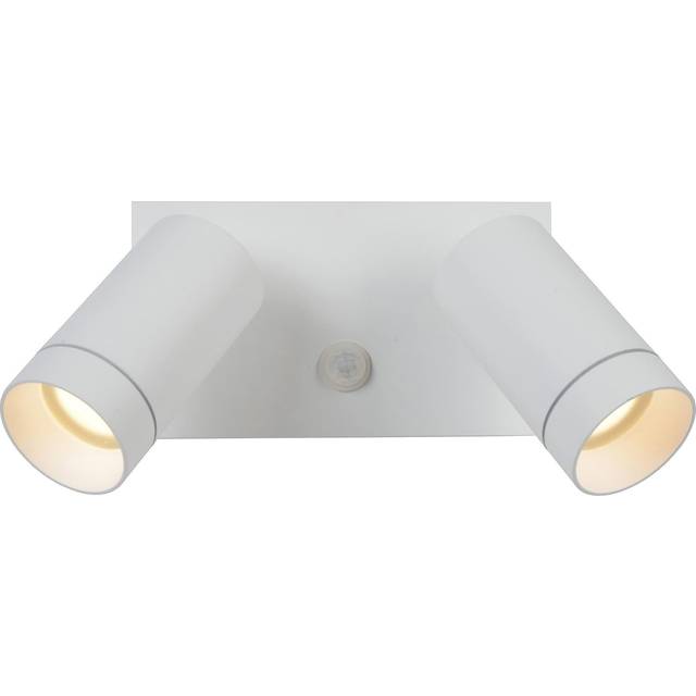 Lucide Taylor Modern Wall Spotlight Outdoor, Pir Sensor - 2Xgu10 - Ip54 - Black, Black