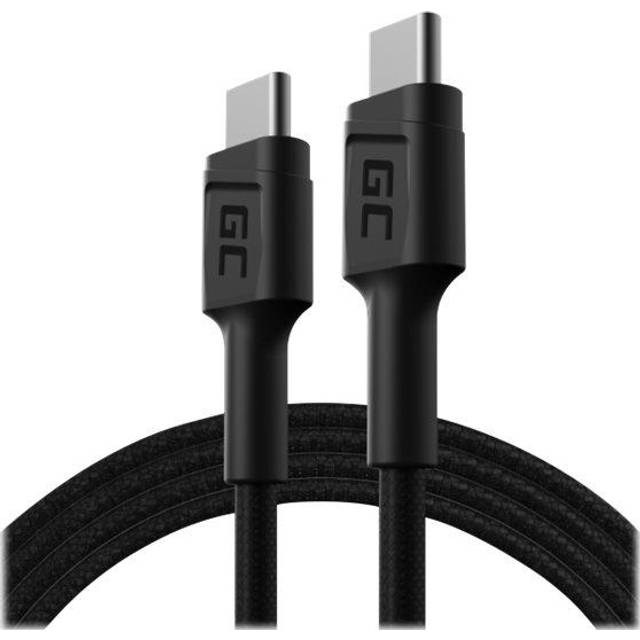 GreenCell USB-C till USB-C ladd- och synkkabel PowerStream PD 60W Ultra Charge QC3.0 (1.2 meter)