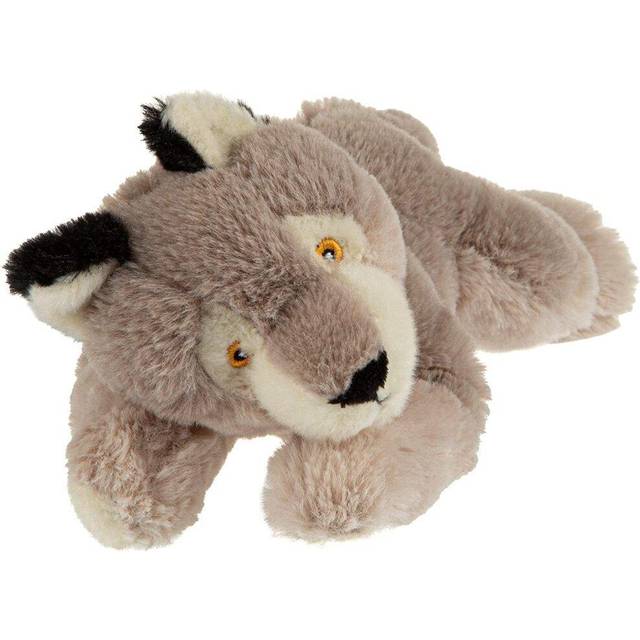 EcoKins Mini Wolf Stuffed Animal 8 inch, Eco Friendly Gifts for Kids, Plush Toy, Handcrafted Using 7 Recycled Plastic Water Bottles