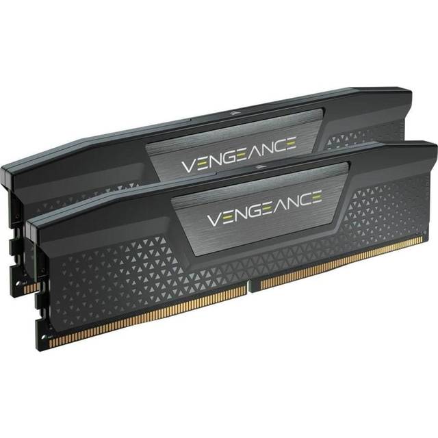 CORSAIR VENGEANCE DDR5 64GB (2x32GB) DDR5 5200MHz CL40 AMD EXPO Intel XMP iCUE Kompatibelt datorminne – Grå (CMK64GX5M2B5200Z40)