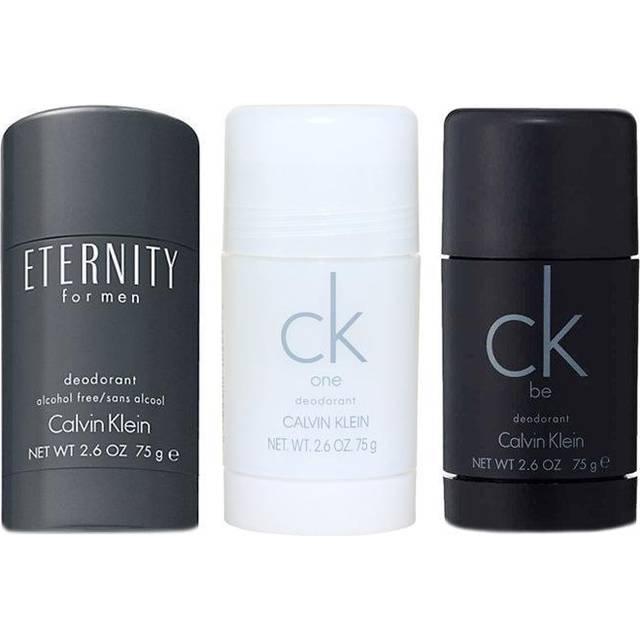 3-pack Calvin Klein Deostick (Eternity + CK One + CK Be 75ml)