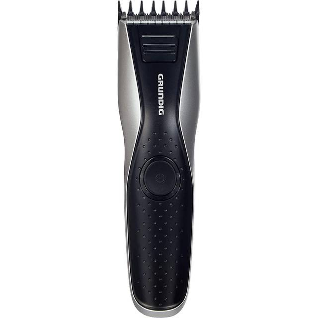 GRUNDIG MC6840 Hair and Beard Trimmer, Battery/Mains, LED, Black, Silver, Cutting Length up to 30 mm