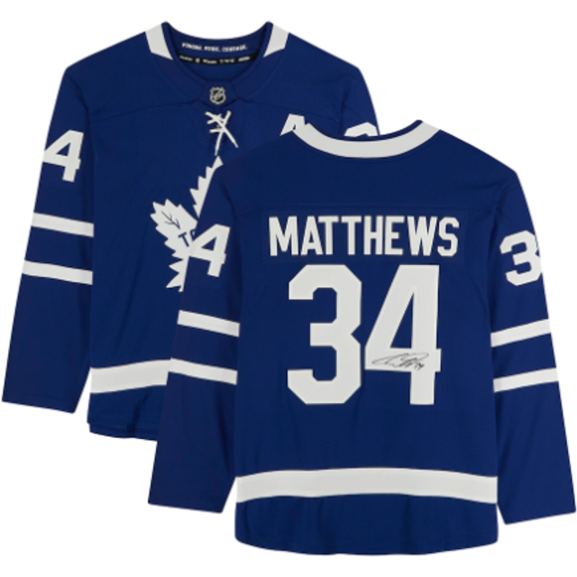 Auston Matthews Blue Toronto Maple Leafs Autographed Fanatics Breakaway Assistant Captain Jersey
