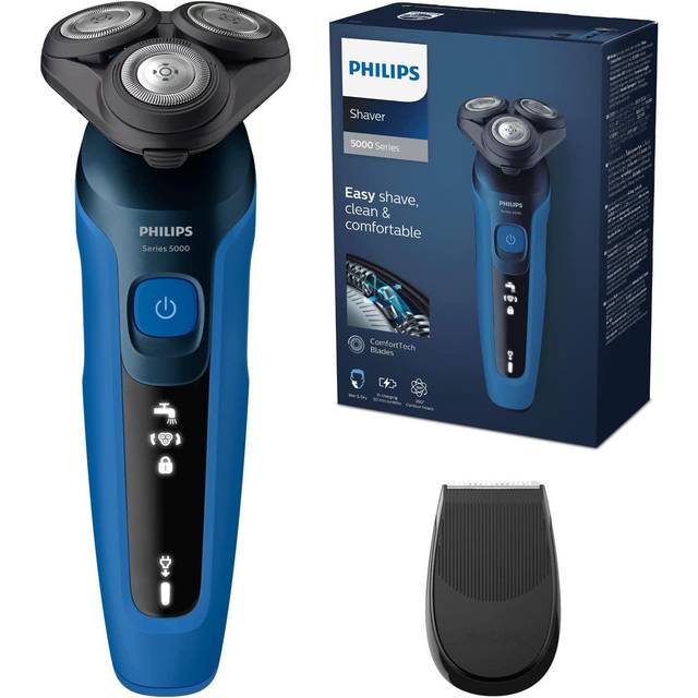 Philips Shaver Series 5000 elektrisk rakapparat för våt- och torrakning med SkinIQ (modell S5466/18)
