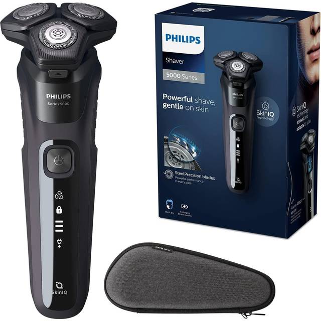 Philips Shaver Series 5000 elektrisk rakapparat för våt- och torrakning med SkinIQ (modell S5466/18)