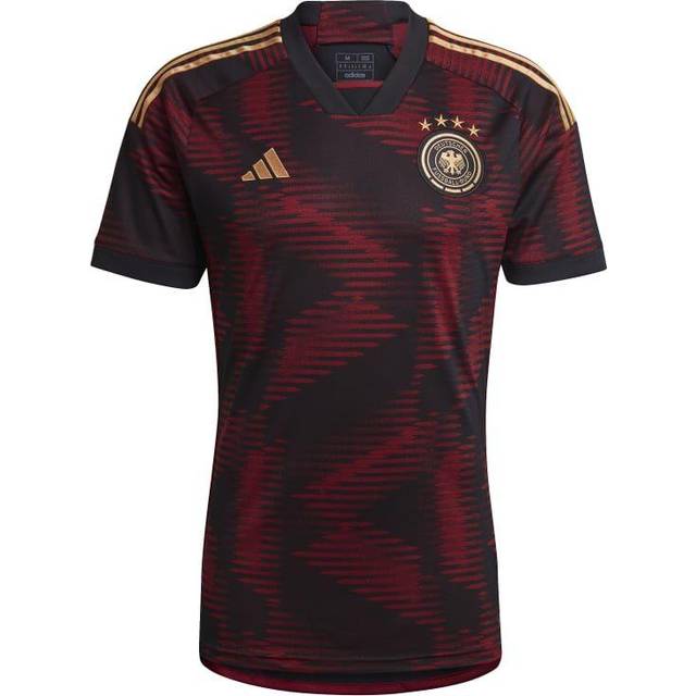 Adidas Germany Away Mens Short Sleeve Jersey 2022 Colour: Black, Size: Large