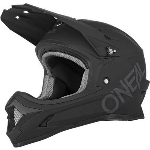 O'NEAL | Mountainbike hjälm | Barn | MTB nedförsbacke | ABS-skal, ventilationsöppningar för optimal ventilation och kylning, säkerhetsstandard EN1078 | Sonus Youth Hjälm Solid | Svart | Storlek M