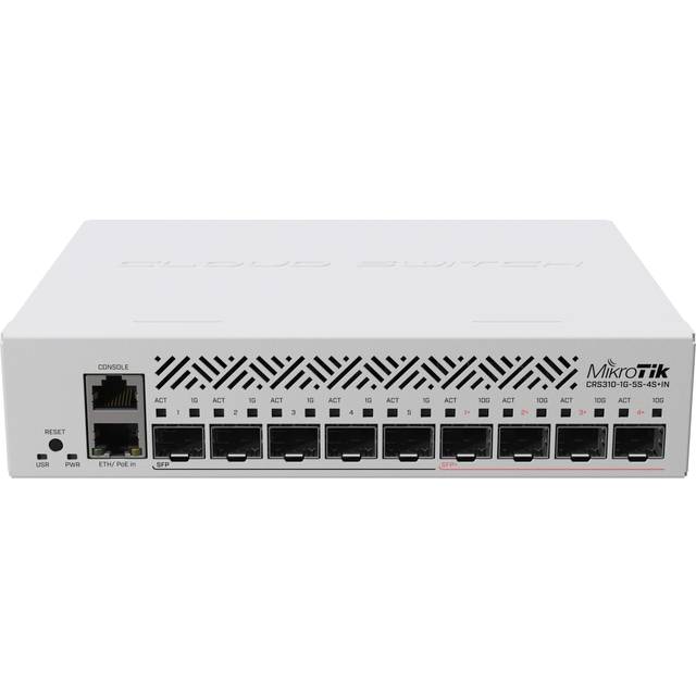Mikrotik Cloud Router Switch CRS310-1G-5S-4S+IN with 800 (CRS310-1G-5S-4S+IN)