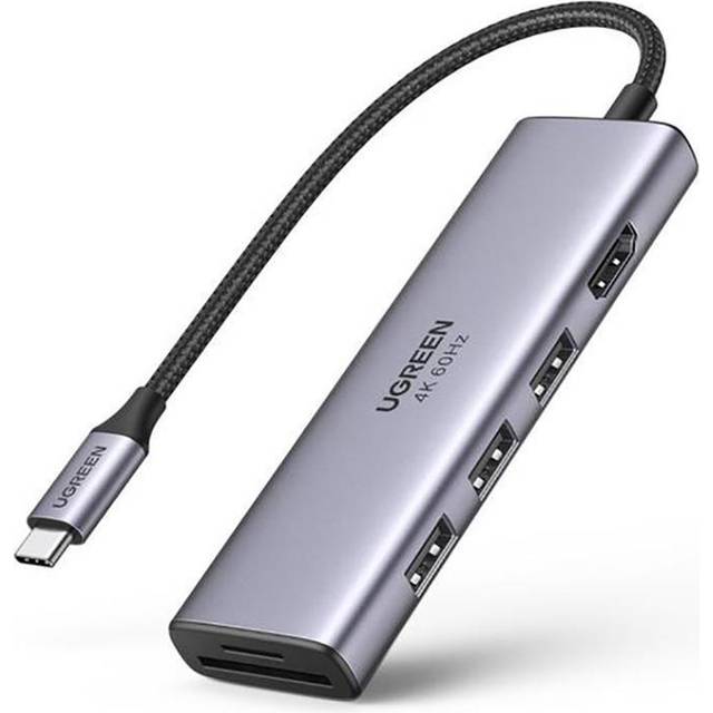 UGREEN HUB USB-C till 3 USB-A 3.2 / HDMI 4k@60Hz / SD / TF