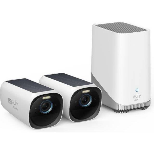 Eufy EufyCam 3 kit med solpanel 2 kameror