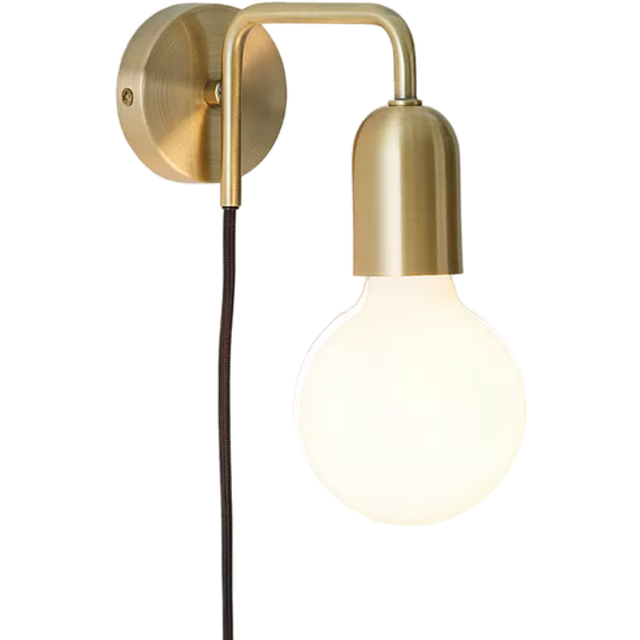 &Home - Vägglampa John - Svart