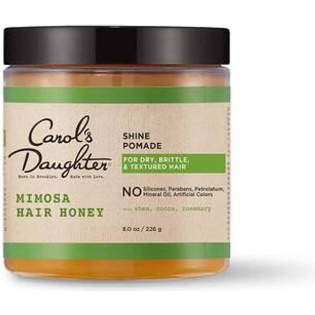 carols Daughter Mimosa Hair Honey Shine Pomade For Dry Hair and Textured Hair with Shea Butter and cocoa Butter Paraben Free Hair Pomade 8 fl oz Packa