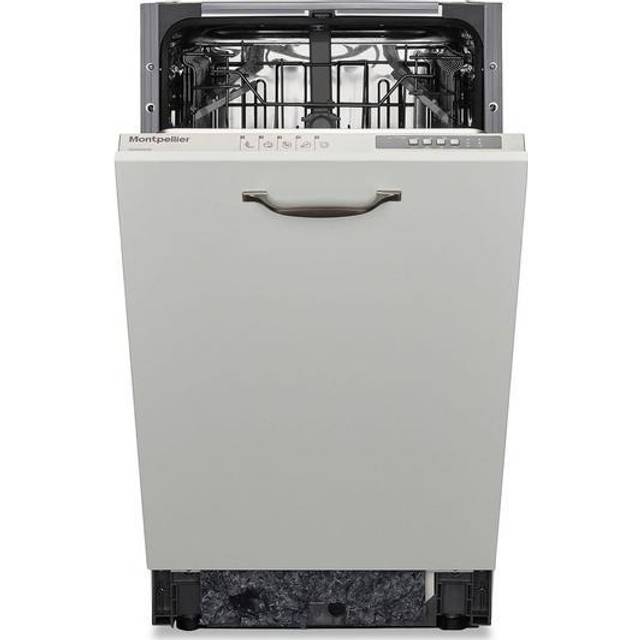 Montpellier MDWBI4553 45Cm Slimline Integrated Dishwasher - White, White