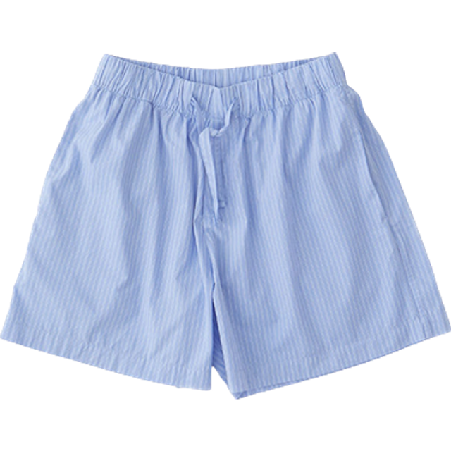 Tekla - Cotton Poplin Coffee Pyjamas Shorts M - Pyjamasar - Brun