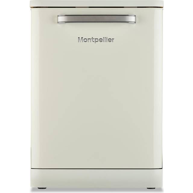 60cm Cream Freestanding Retro Dishwasher 13 Place Settings Montpellier MAB1353C