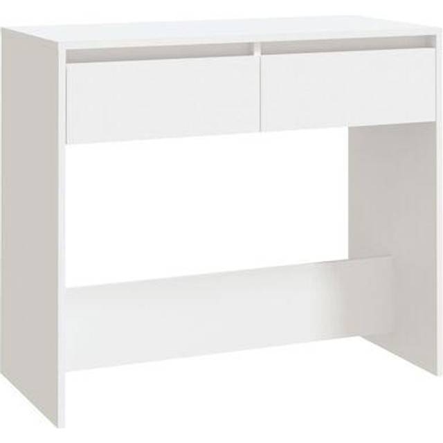 vidaXL Console Table Smoked Oak 89x41x76.5 cm Engineered Wood - Brown