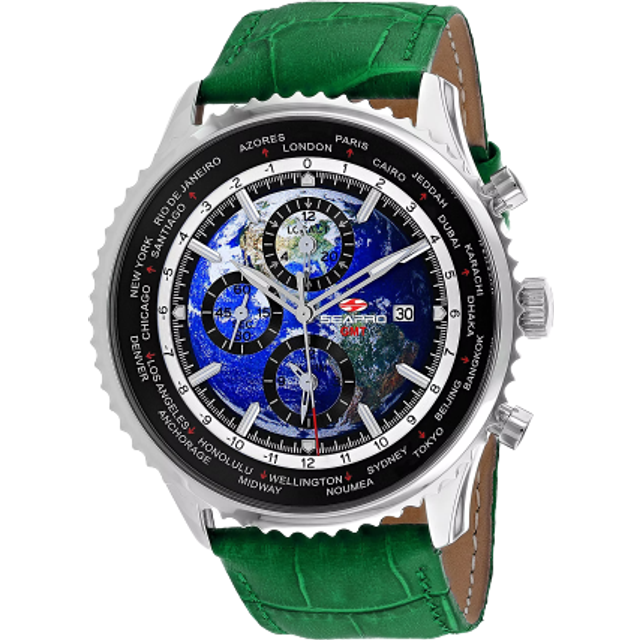 Seapro Meridian World Timer GMT Men's Watch