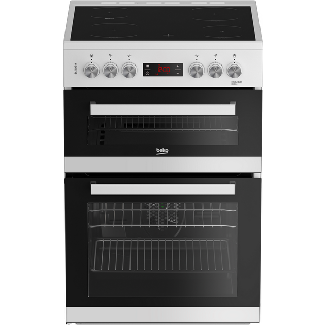 Beko EDC634W 60cm Double Oven Electric Cooker A Energy Rated