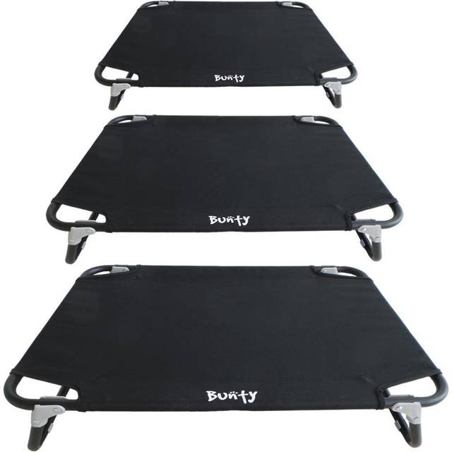 Bunty Pets Foldable Elevated Dog Bed - Black