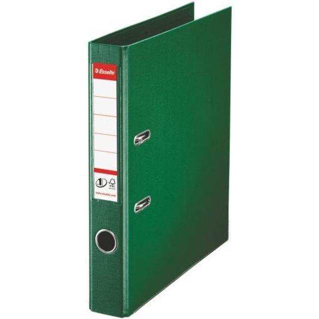 Esselte No.1 Lever Arch File Polypropylene A4 50mm Spine Width Green (Pack 10) 8