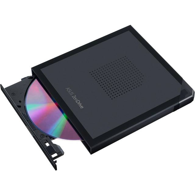 ASUS ZenDrive V1M (SDRW-08V1M-U) extern DVD-enhet och brännare (integrerad kabellagringsdesign, USB-C-gränssnitt, kompatibelt med Windows 11 och macOS, M-Disc) 90DD02L0-M29000