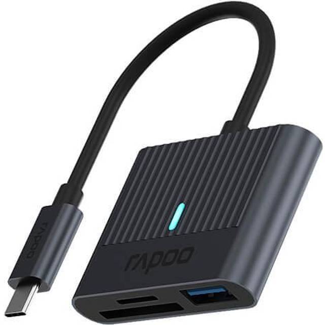 Rapoo UCR-3001 lecteur de carte mémoire USB 3.2 Gen 1 (3.1 Gen 1) Type-C Noir