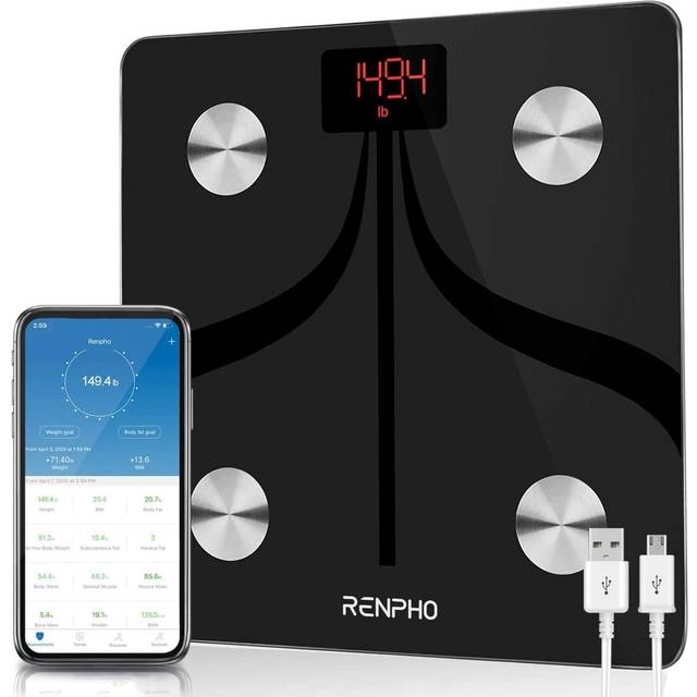 RENPHO Bluetooth Body Fat Scale - FDA Approved - Smart BMI Scale
