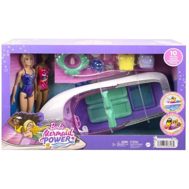 Barbie Mermaid Power Boat And Dolls