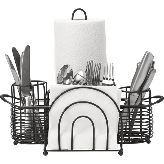 Gourmet Basics by Mikasa Gourmet Basics Art Deco Picnic Buffet Caddy with Paper Towel Holder