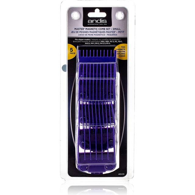 Andis 01410 Master Dual Magnet Small 5-Comb Set Designed For MBA, MC-2, ML, PM-1 And PM-4, Purple