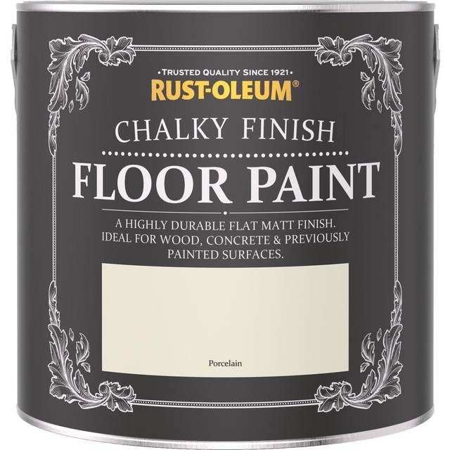 Chalky Floor Paint Porcelain - White