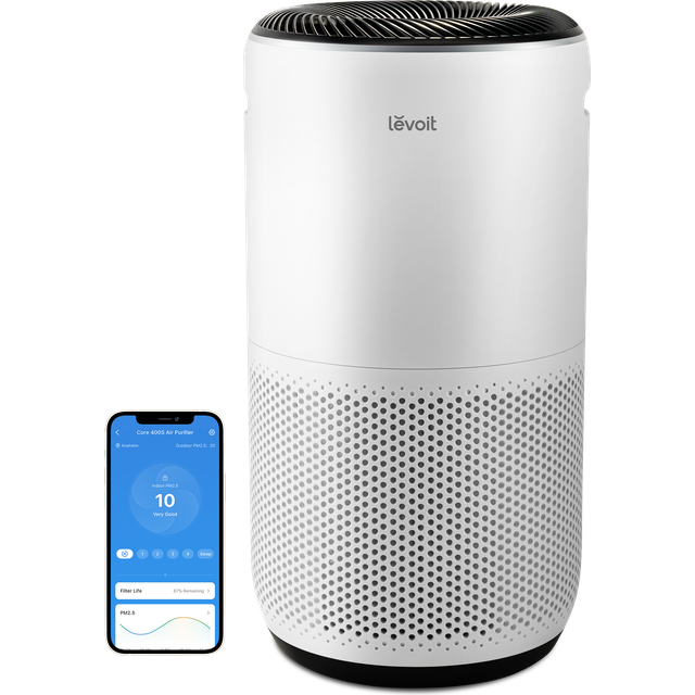 LEVOIT Air Purifiers for Home Large Room Up to 1980 Ft in 1 Hr With Air Quality Monitor  Smart WiFi and Auto Mode  3-in-1 Filter Captures Pet Allergie