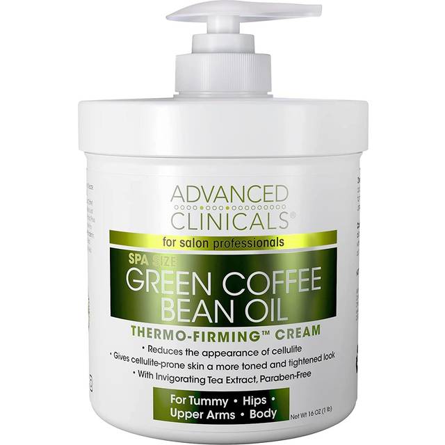 Advanced clinicals, green coffee bean oil, thermo-firming, cream, 16 oz (454 g)