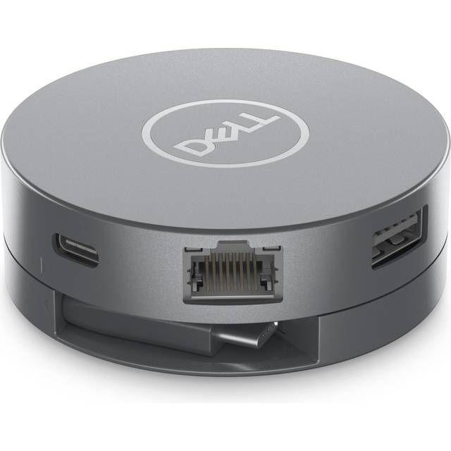 Dell 6-in-1 Multiport Adapter DA305 - Dockningsstation - USB-C - HDMI, DP, USB-C - 1GbE