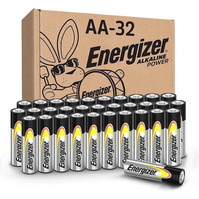 AA Batteries, Alkaline Power, 32 Pack, Double A Battery Pack - Amazon Exclusive (Packaging may vary)