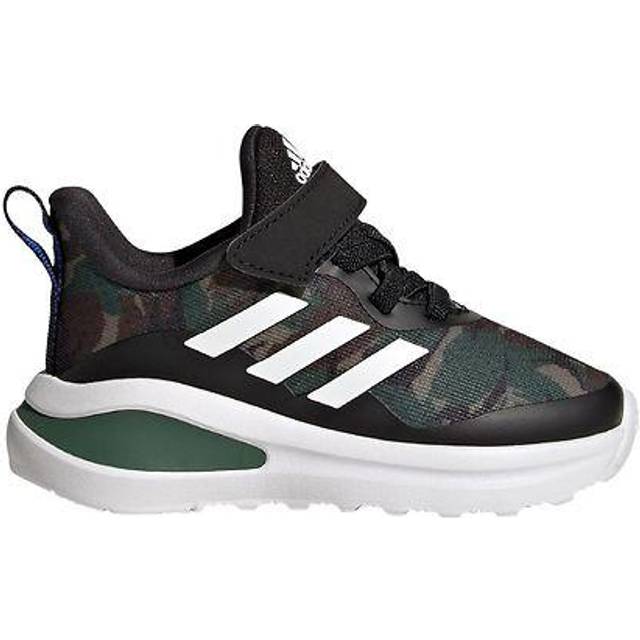 Adidas Infant FortaRun Sport Running Elastic Lace and Top Strap Shoes Size: UK 5 1/2c, Colour: Black