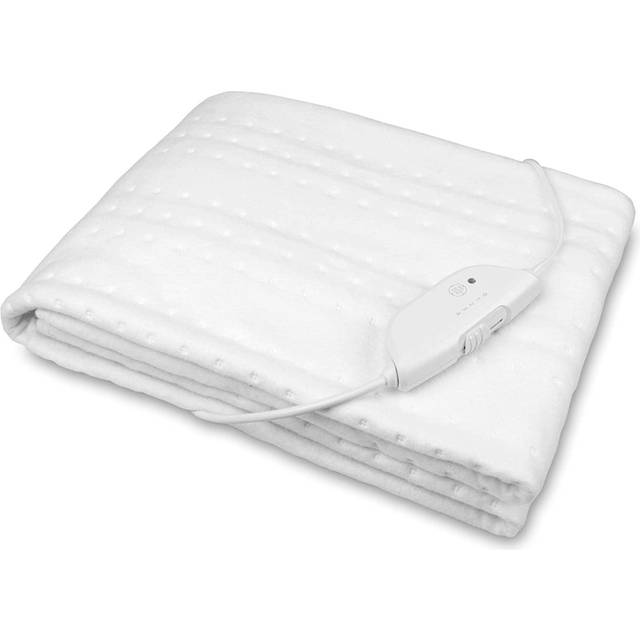 medisana HU 674 uppvärmt undertäcke, 150 x 80 cm, automatisk avstängning, överhettningsskydd, 4 temperaturinställningar, tvättbar, madrassvärmare lämplig för alla vanliga madrasser
