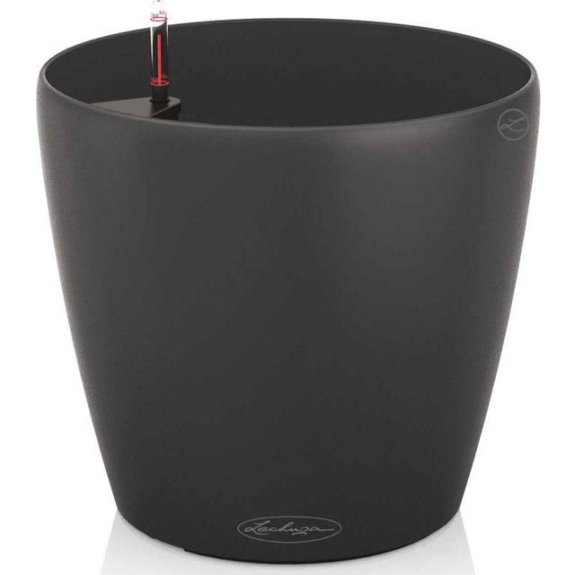Classico Plastic Self-Watering Plant Pot - White (39.5cm H x 42cm W x 42cm D)
