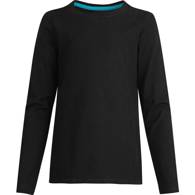 Hanes Girls' Big ComfortSoft Long Sleeve Tee  Light Steel  XL