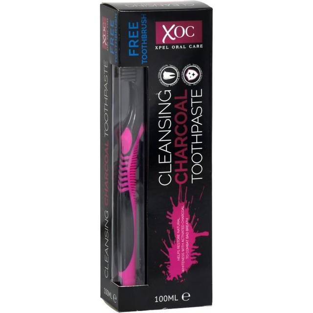 XOC Charcoal Tandkr&#xE4;m & Tandborste - 100ml