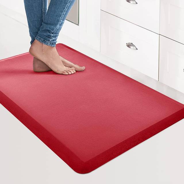 "Art3d Anti Fatigue Mat - 1/2 Inch Cushioned Kitchen Mats - Comfort & Non Slip Cushion for Standing Desk  Office or Garage Floor (17.3""""x28""""  Majolica"