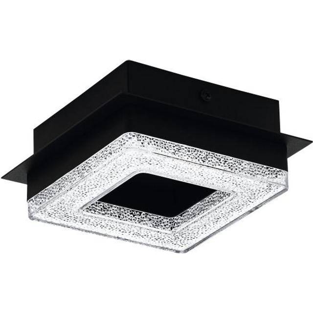 Eglo Fradelo Integrated LED Semi Flush Light Black