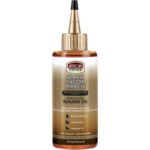 African Pride Black Castor Miracle Hair & Scalp Sealing Oil 177ml