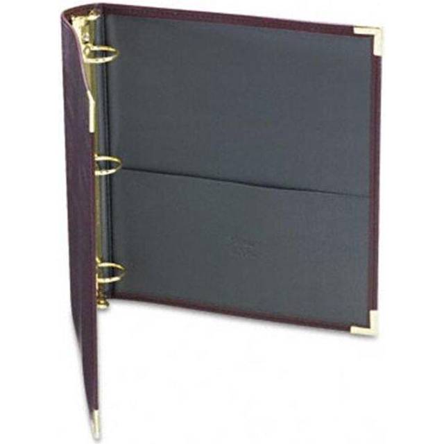 Samsill 15154 Classic Collection Ring Binder Portfolio  8-1/2 x 11  1-1/2in Cap  Burgundy